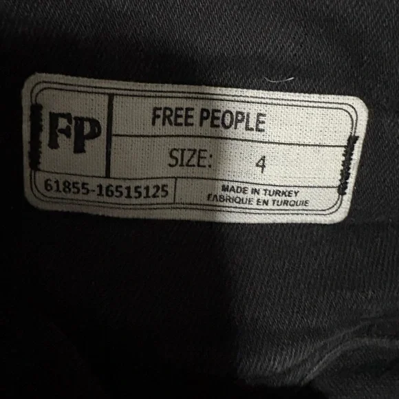 Free People Black Lace-Up Pencil Skirt - Picture 4 of 4